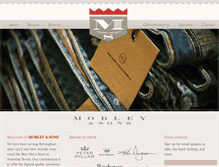 Tablet Screenshot of mobleyandsonsclothing.com